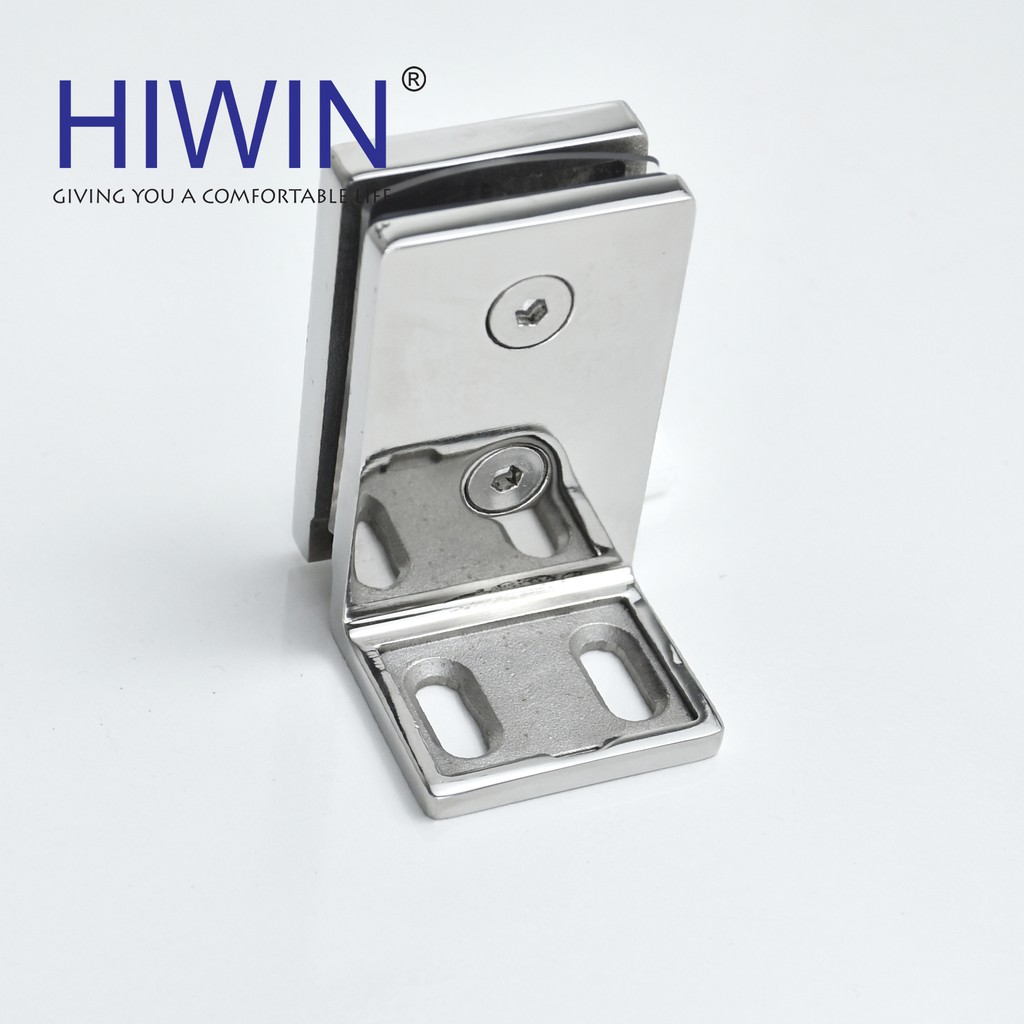 Kẹp 90 kính - tường cabin tắm inox 304 mặt gương Hiwin AR-601