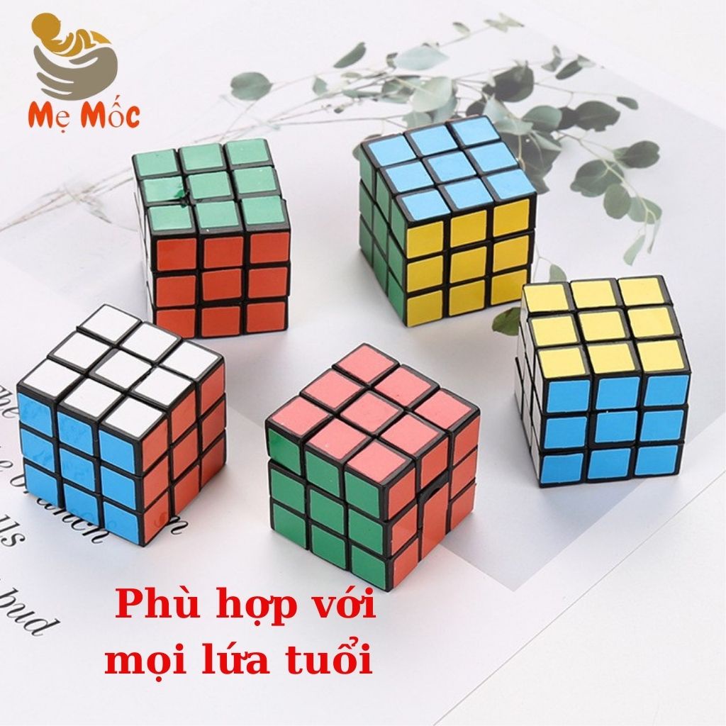 Rubik 3x3 Khối Lập Phương, Đồ Chơi Trẻ Em Rubic Phát Triển Trí Tuệ, Shop Mẹ Mốc ,RBLP