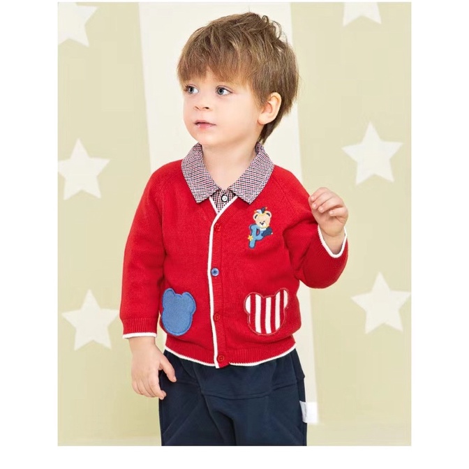 A451 - Áo khoác cardigan Paw bé trai &amp; bé gái