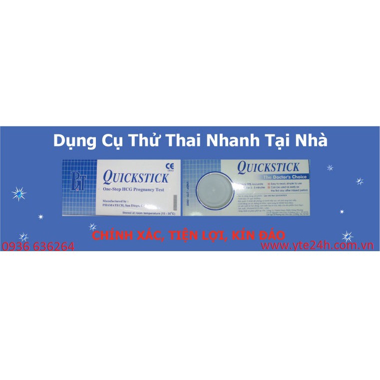 [Chính hãng]  Que Thử Thai Quickstick - phát hiện 2 vạch chính xác