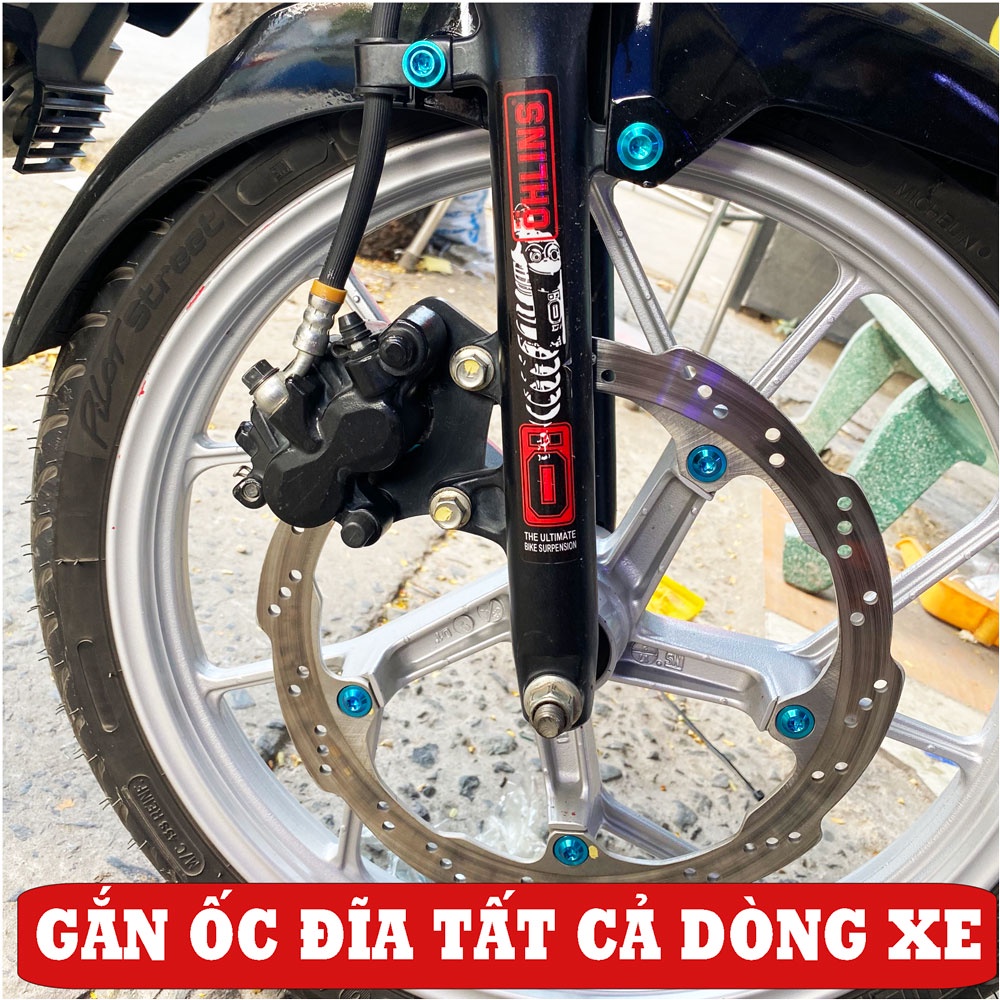 Ốc titan 8li25 gắn Đĩa mọi xe