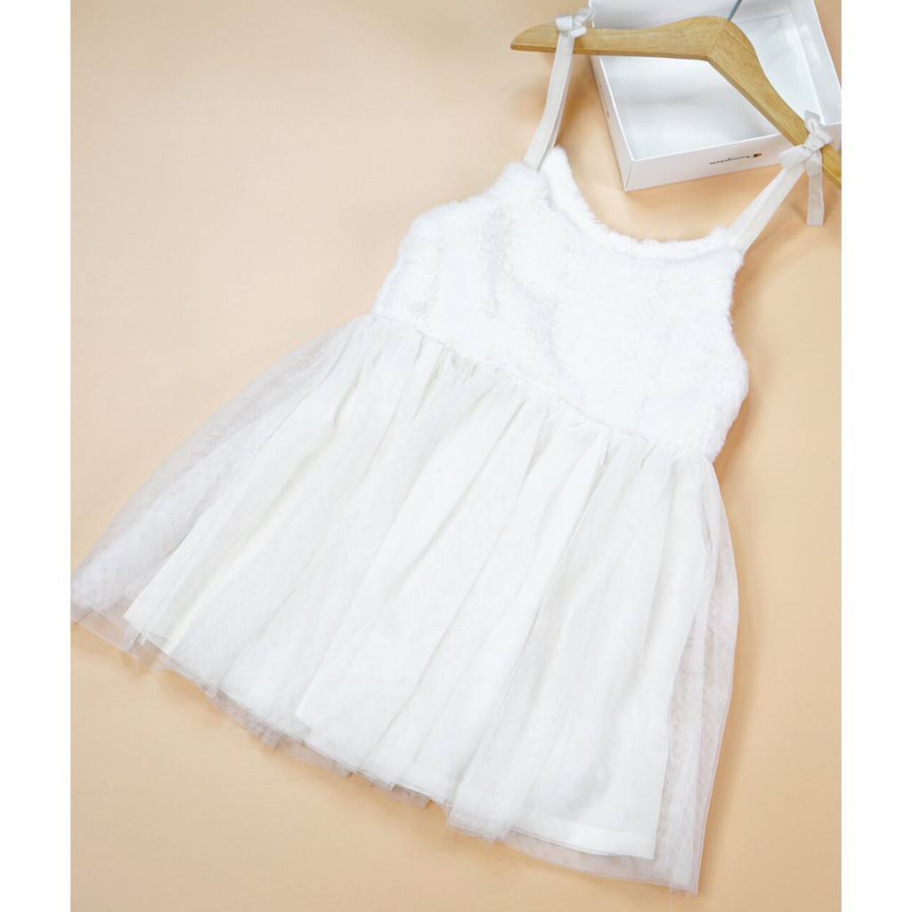 Đầm voan hai dây xuất Hàn Jelispoon cho bé gái 5-10T D142