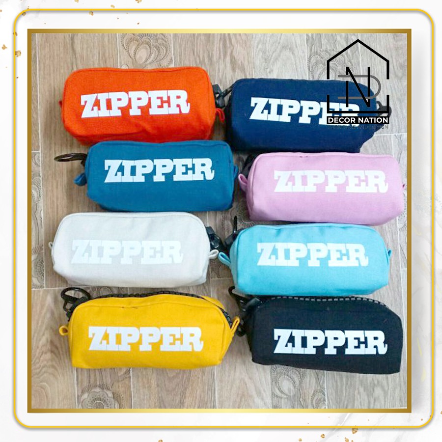 Bóp Đựng Viết Thời Trang ZIPPER Đựng Điện Thoại, Máy Tính, Dụng Cụ Trang Điểm, Mỹ Phẩm Unisex