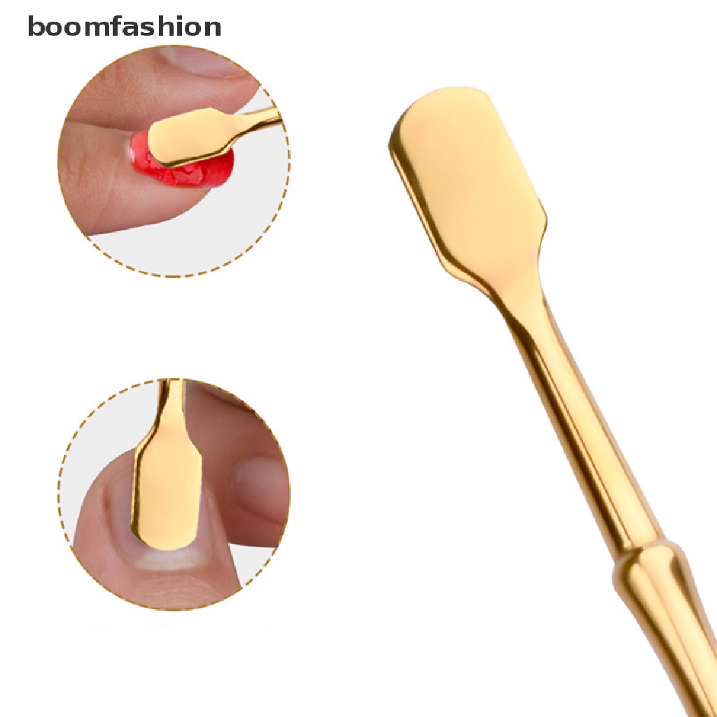 [boomfashion] Double Sided Stainless Steel Metal Cuticle Pusher Cuticle Dead Skin Trimmer [new]