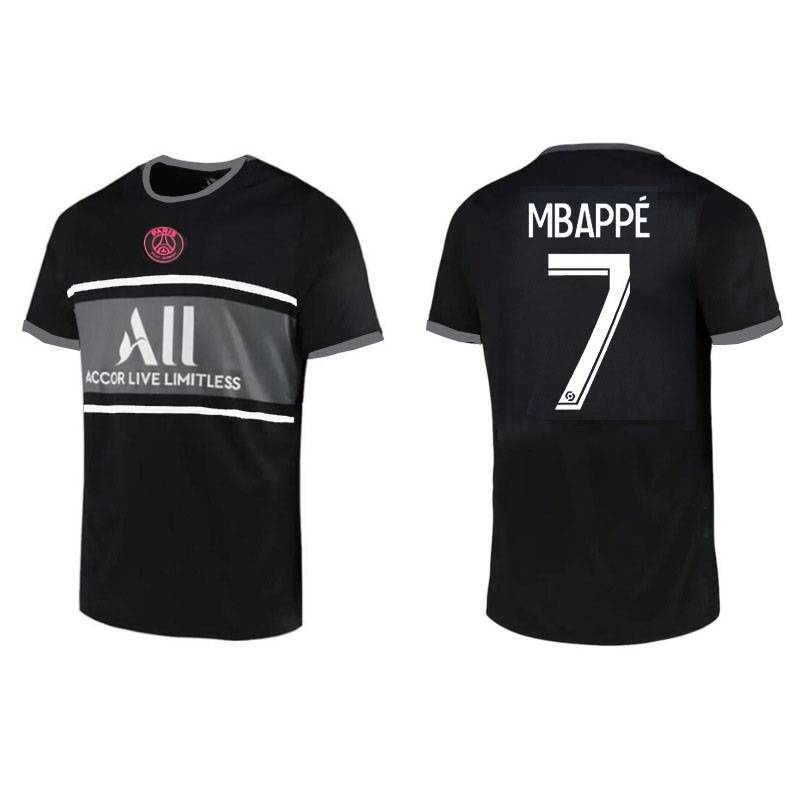 Áo thun bóng đá Messi Neymar Mbappe 2022 PSG Paris Saint-Germain