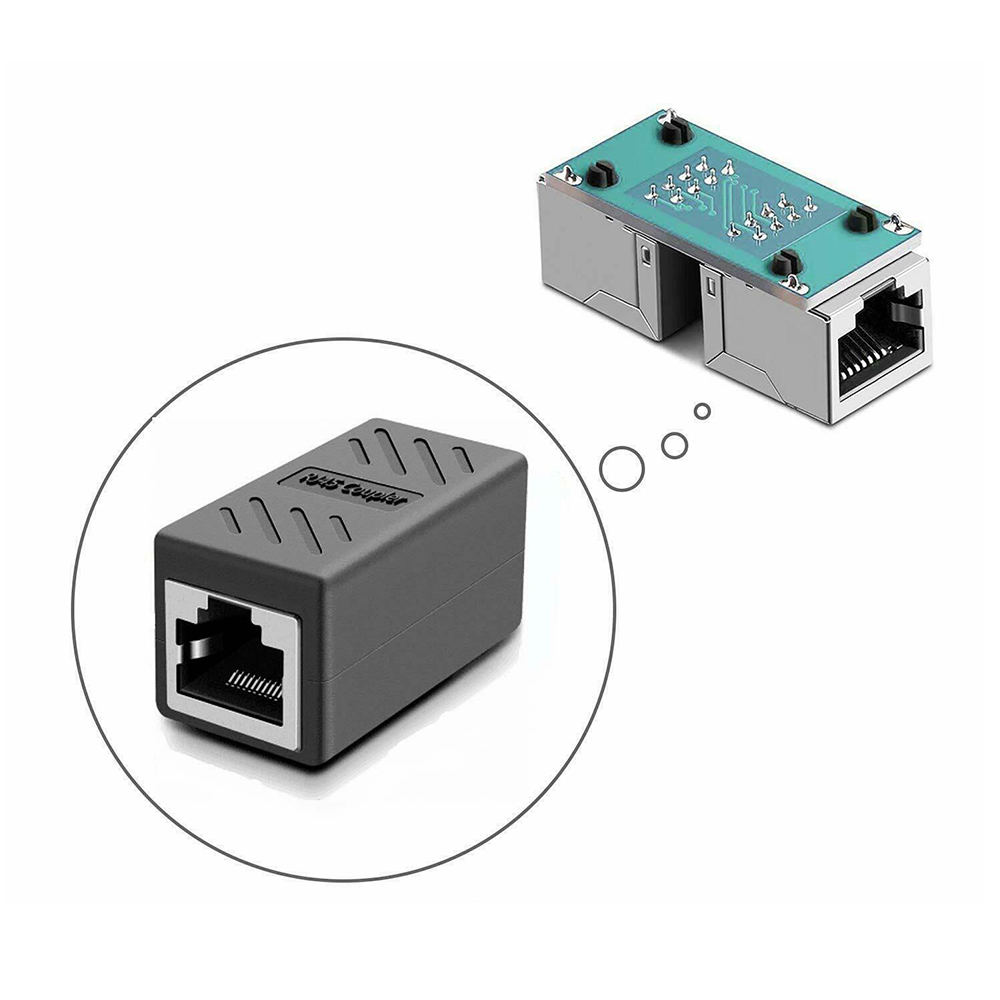 Đầu Nối Dây Mạng Lan Rj45 Cat7 Cat6 Cat5e Màu Đen