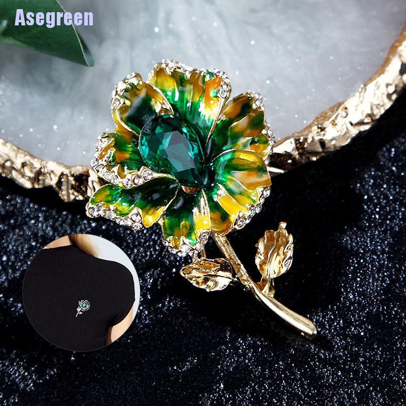 Ghim cài áo hình bông hoa xinh xắn thời trang