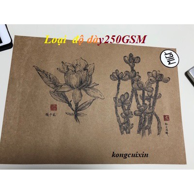 Giấy Kraft loại định lượng 150, 200, 250, 300, 400 GSM