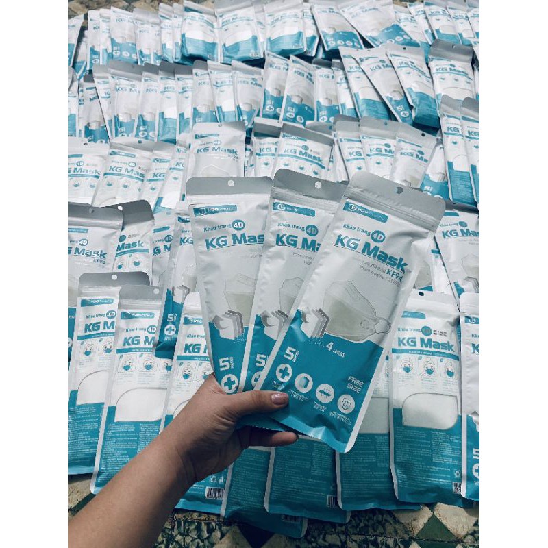 1 Cái Khẩu trang 4D KF94 phong cách Hàn Quốc kháng khuẩn chống dịch , phòng chống giọt bắn kj95 chuẩn FDA