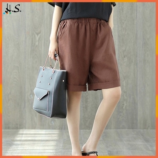 Quần Short Ống Rộng Lưng Thun Cho Nữ