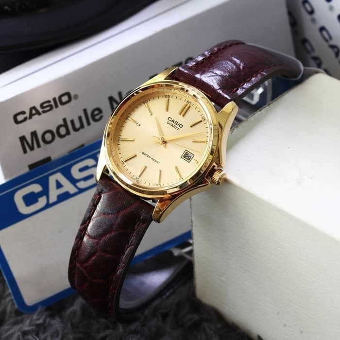 Đồng hồ nam Casio MTP-1183Q-9ADF - Dây da bò thật - Mặt mạ vàng