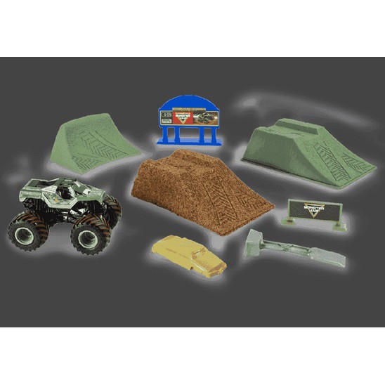 Xe ô tô Playset thách thức chướng ngại vật Monster Jam