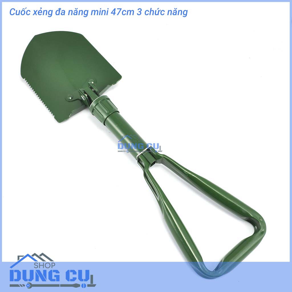 Cuốc xẻng đa năng mini 47cm 3 chức năng