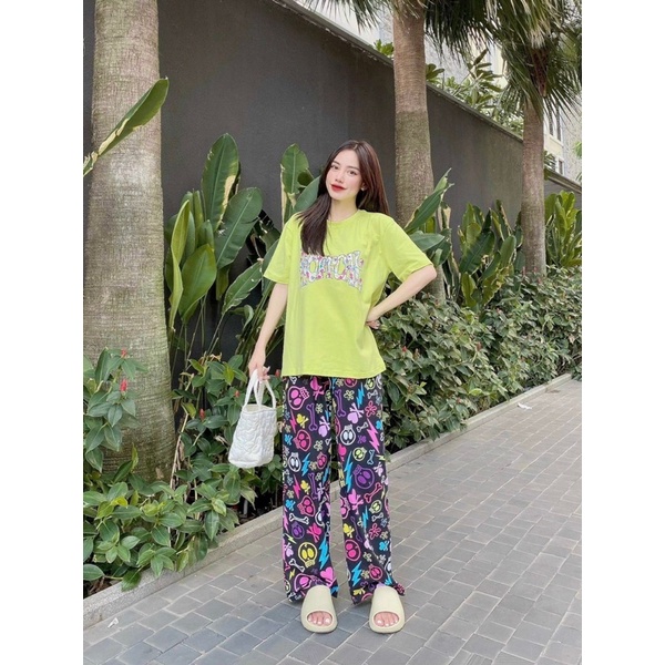 Set dài ao thun quần ống suông bigsize