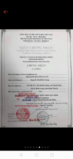 Tinh Bột Nghệ Tri Nguyên Chất 100% - Cty Navan Narich