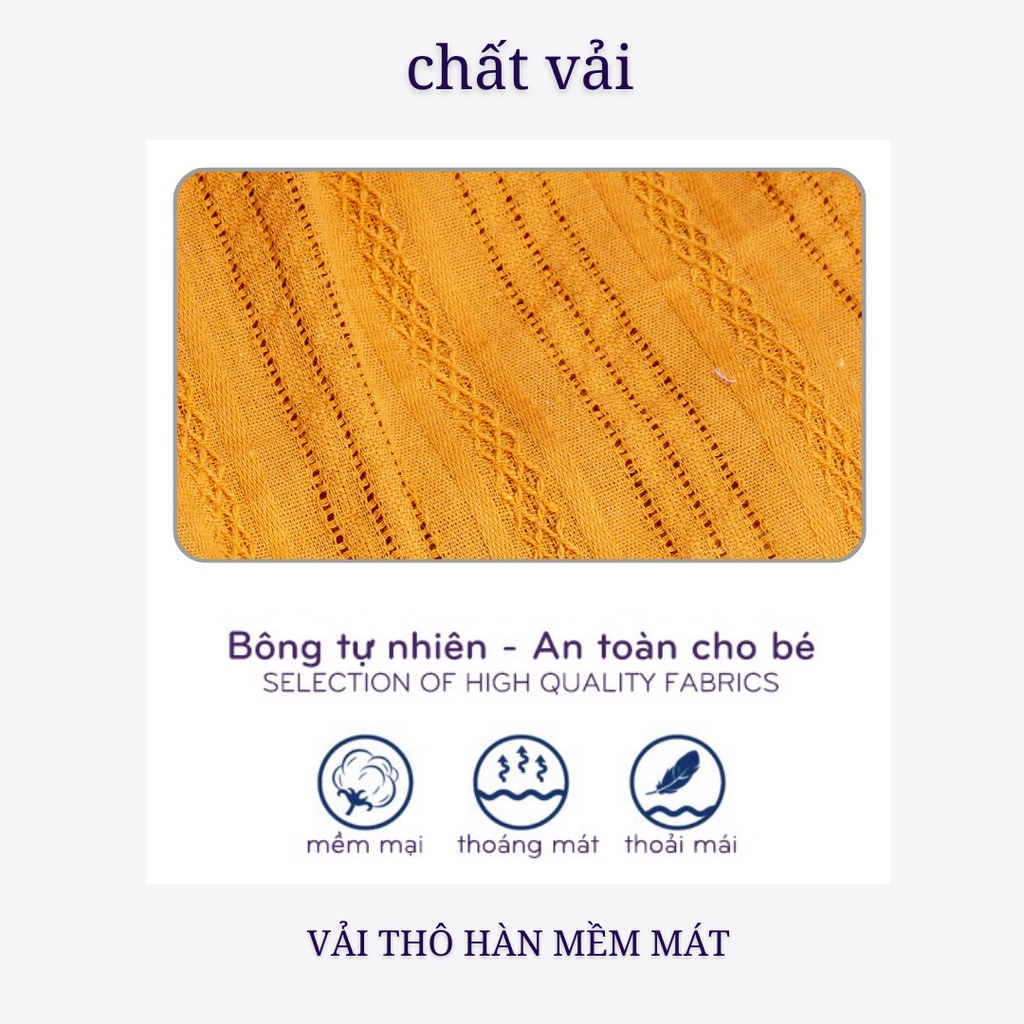 Set Bộ 2 Dây Bé Gái Đi Biển Cực Đẹp KIMCHIBABY Vải Thô Mềm Mát, Set Đồ Bé Gái Mặc Đi Chơi CK05