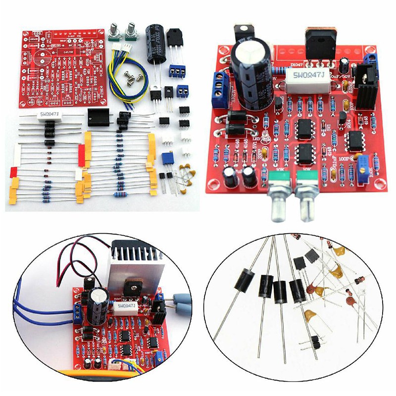 Bộ nguồn DC có thể điều chỉnh 0-30V 2MA-3A Bộ bảo vệ giới hạn dòng ngắn mạch cho phòng thí nghiệm