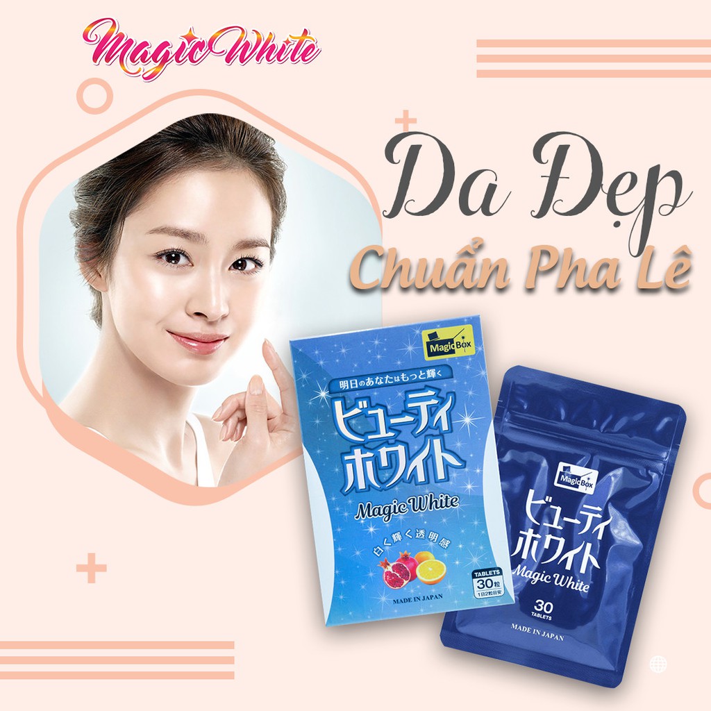 VIÊN UỐNG TRẮNG DA MAGIC WHITE NHẬT BẢN CHÍNH HÃNG [MUA 3 TẶNG 1]