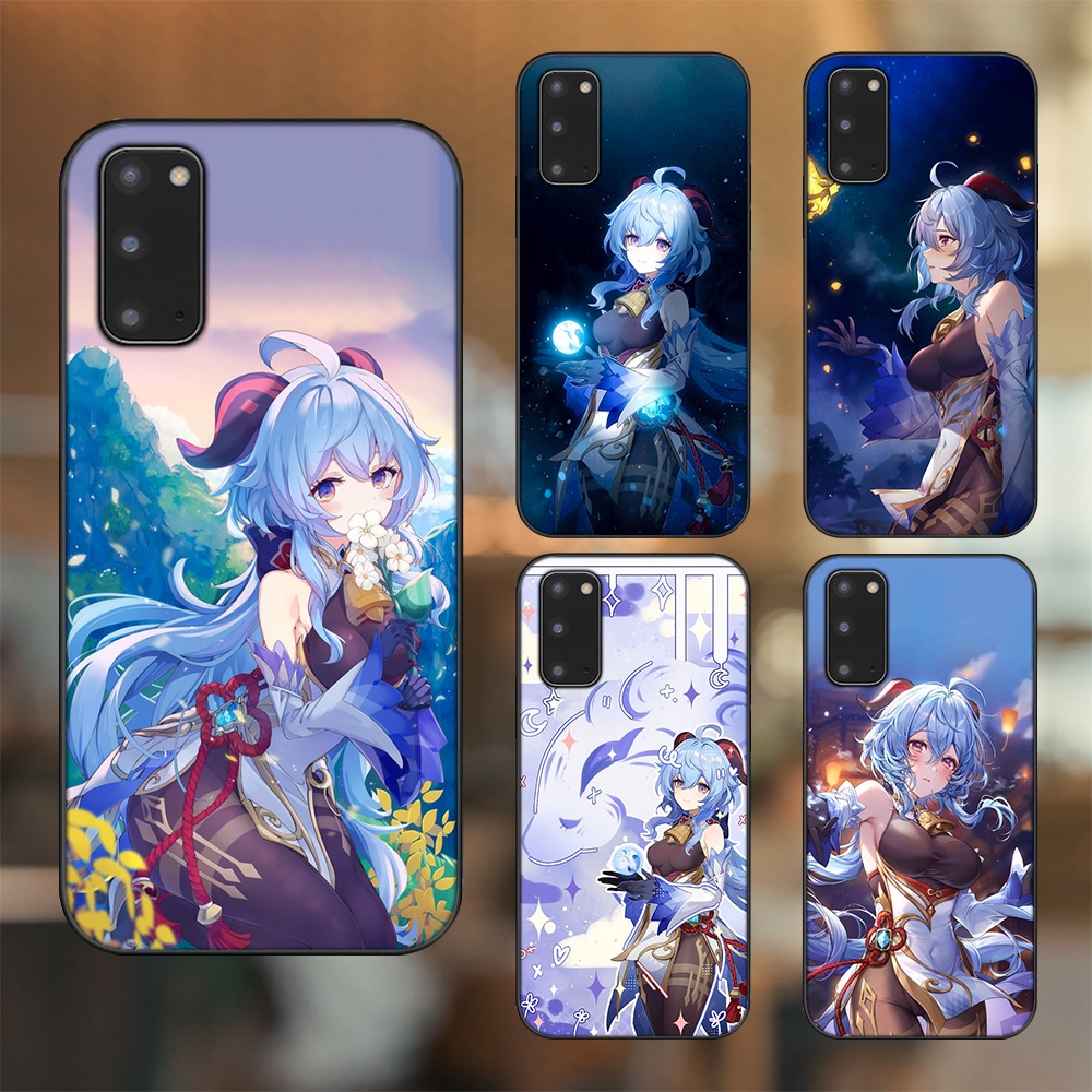 Ốp lưng Samsung S20 viền đen in hình Ganyu Genshin Impact