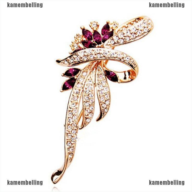 (kam) Ghim Cài Áo Pha Lê Lấp Lánh Đáng Yêu Thời Trang Cổ Điển Dành Cho Bạn Nữ