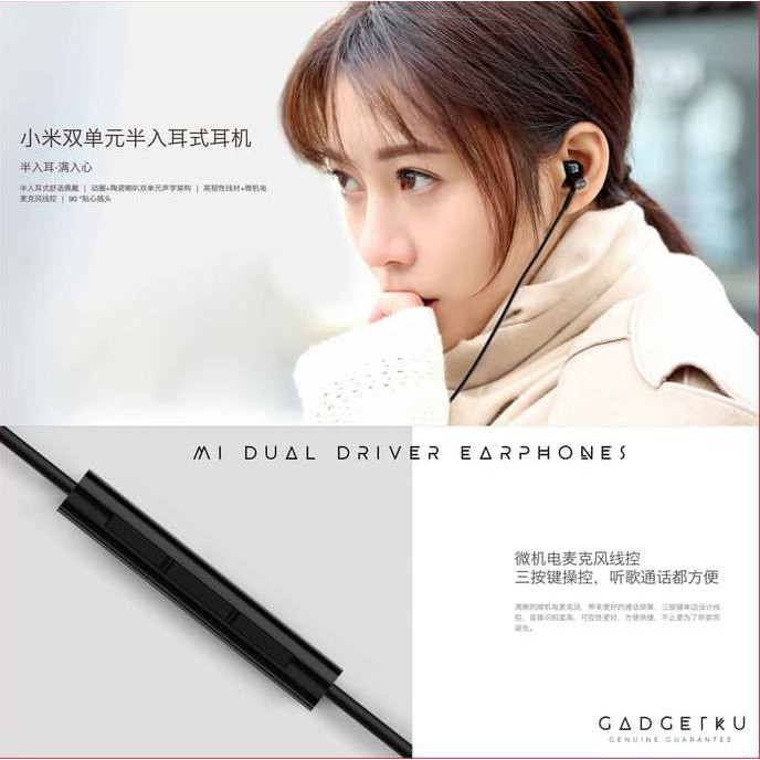 Tai Nghe Nhét Tai Mi Dual Driver / Xiaomi Đen