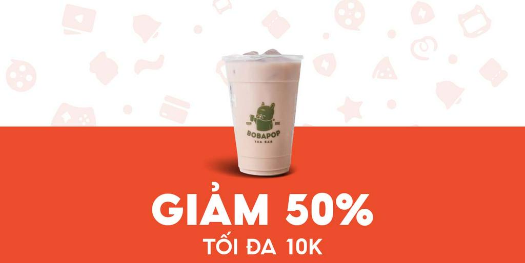 - Trà Sữa Bobapop - Giảm 10K cho Trà Sữa Bobapop