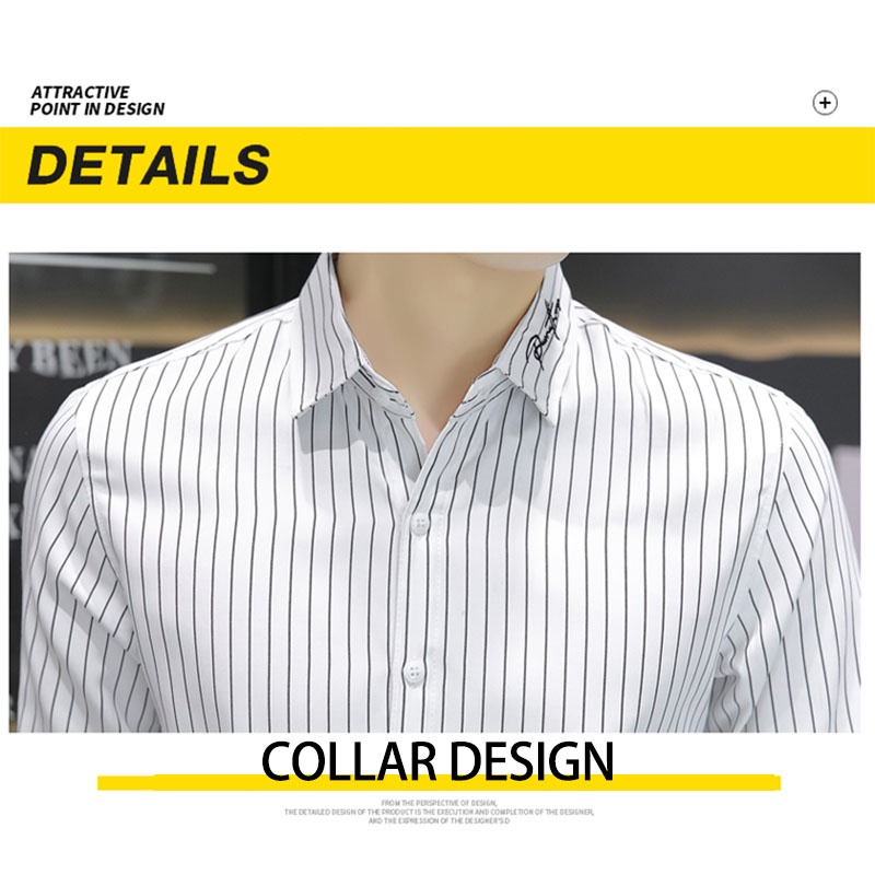 Áo Sơ Mi Nam Tay Lửng Họa Tiết Kẻ Sọc Phong Cách Doanh Nhân Thời Trang Mùa Hè 2022