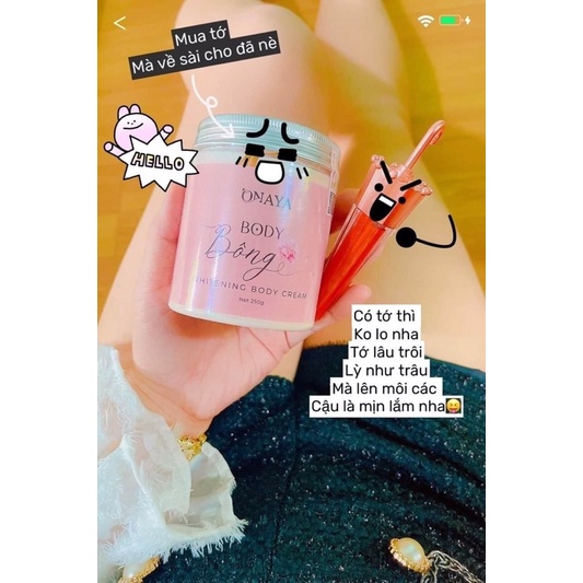 Kem Body Bông Onaya Trắng Da hũ 250gr | BigBuy360 - bigbuy360.vn