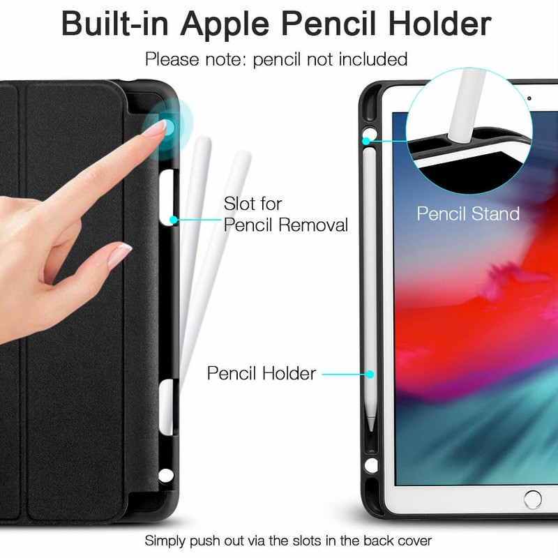 Bao da iPad Air 10.5 2019 ESR Rebound Pencil Slim Smart Case (Có khe cắm bút Apple Pencil).