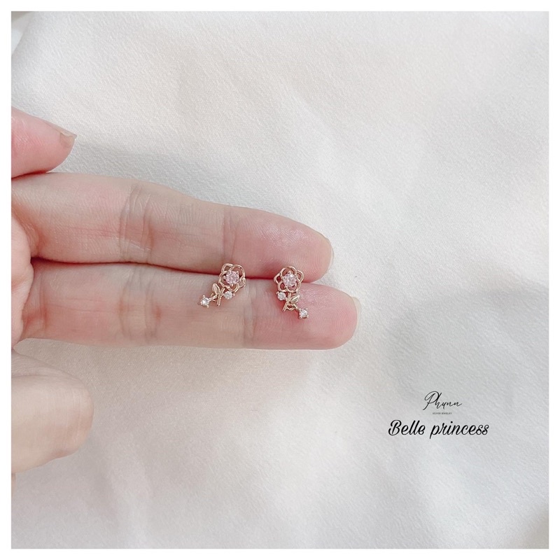 Set công chúa Belle Disney bạc 925 cao cấp-phunn