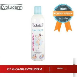 Xịt khoáng evoluderm atomiseur eau pure 150ml