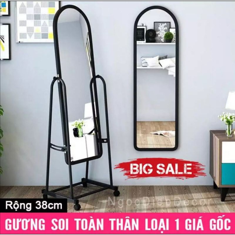 Gương soi di động toàn thân. Cao 165cm, rộng 38cm. Dễ dàng lắp đặt và di chuyển. Sang trọng, tiện dụng, bền đẹp | BigBuy360 - bigbuy360.vn