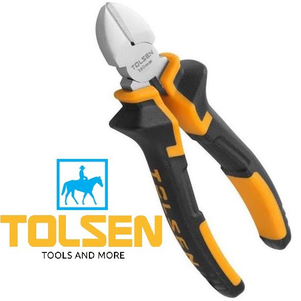 TOLSEN Bộ 2 Kìm Răng Điện Kềm Cắt 6 inch 160 mm 10000 10003