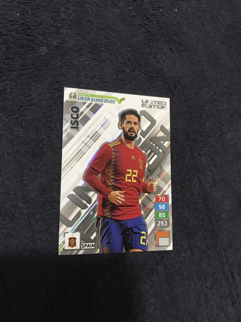 Thẻ Limited cầu thủ siêu sao Panini Euro 2020