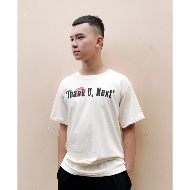 Áo Thun Nam Nữ Unisex Form Rộng Màu Kem Phối Chữ  Mr Smile 99 Shop