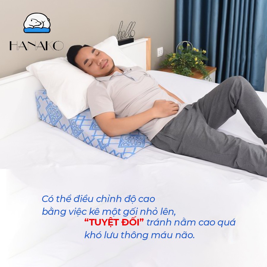 GỐI CHỐNG TRÀO NGƯỢC DẠ DÀY NGƯỜI LỚN HANAKO, GIẢM HẲN HO, NGỨA HỌNG, SẠCH PHỔI, CHỐNG PHÙ
