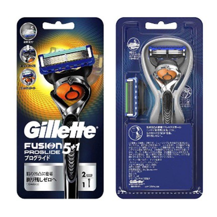 Bộ dao, lưỡi dao cạo dâu Gillette Fusion 5+1 Proglide (Hàng nội địa Nhật)