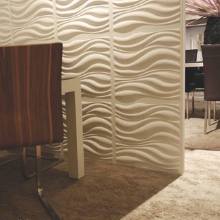 Miếng nhựa ốp tường vân sóng 3D