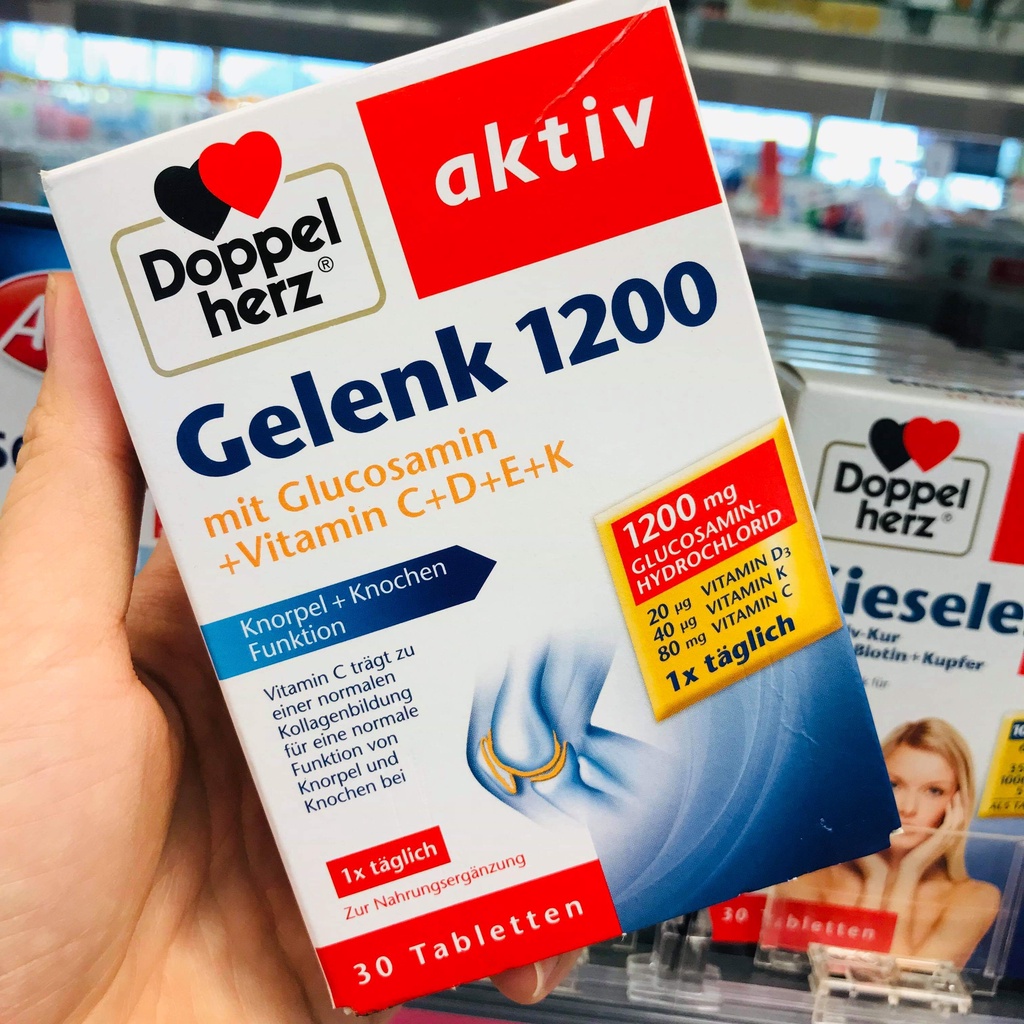Viên uống bổ khớp Gelenk 1200 Doppelherz Aktiv-Hàng Đức