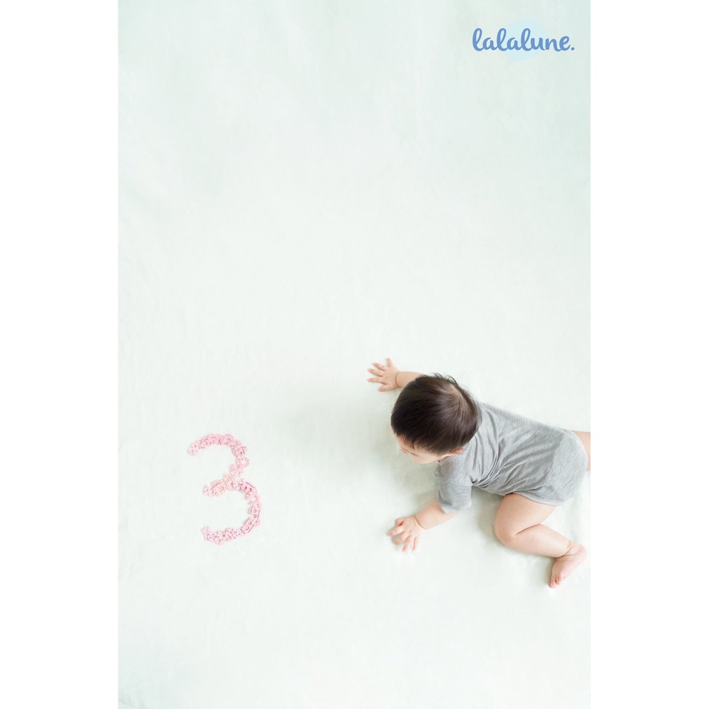 Bodysuit xám lalalune cho bé 6-24m