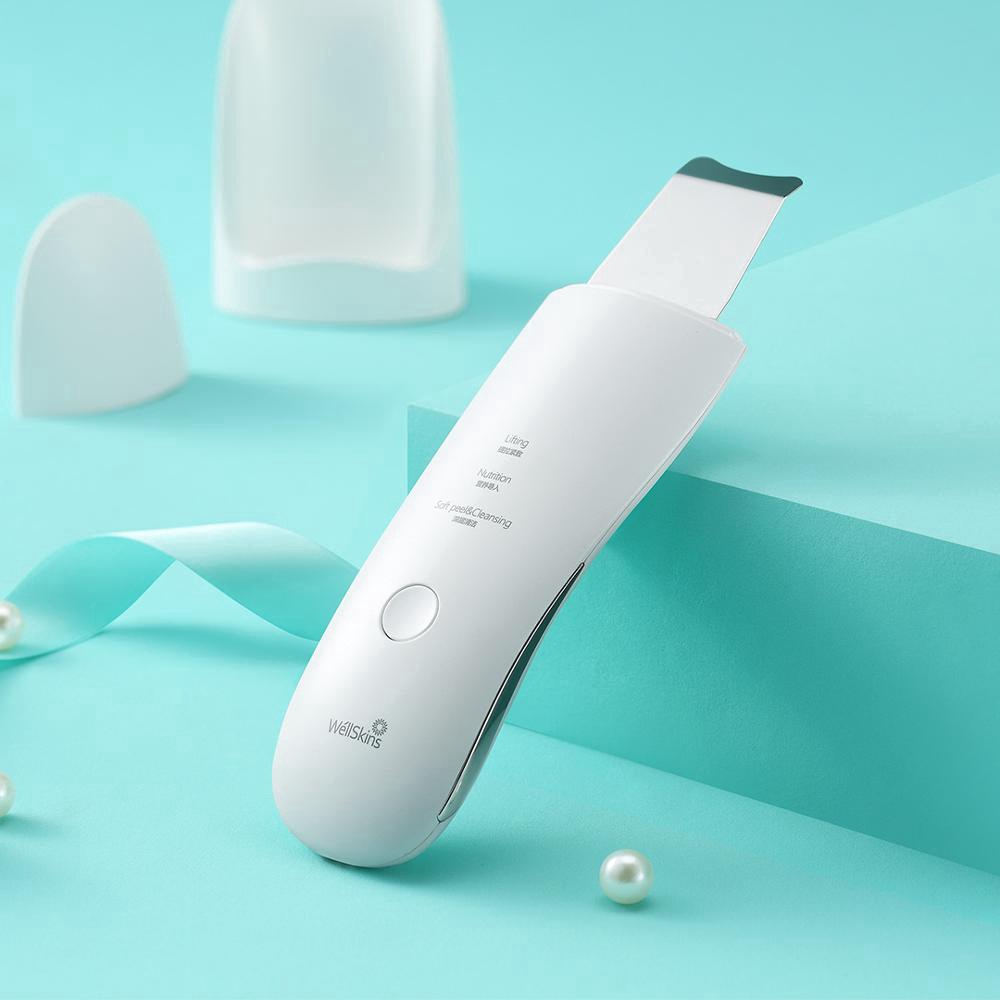 Máy sủi da chết mụn đầu đen Xiaomi Wellskins làm sạch sâu bằng sóng siêu âm