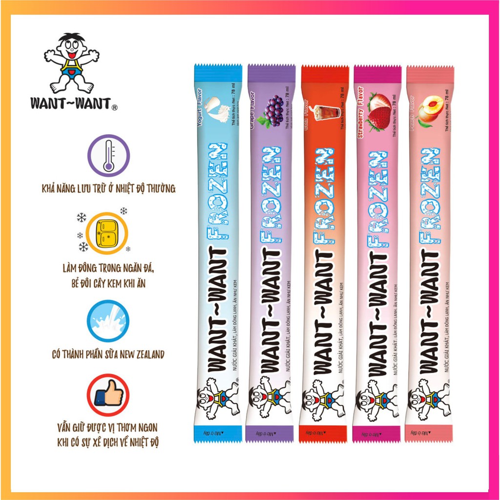 Kem trái cây Want Want