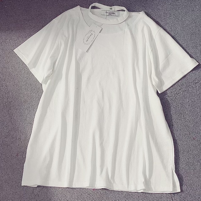 Áo thun cổ chocker Form rộng xuất Nhật