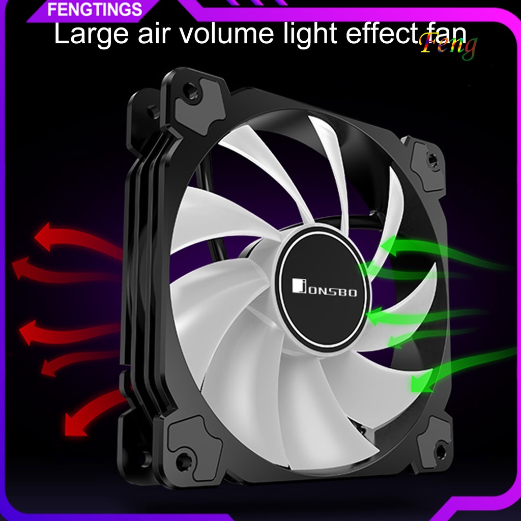 Quạt tản nhiệt JONSBO FR502 với 10 đèn LED nhiều màu 5V 3PIN ARGB 12V CPU cho PC