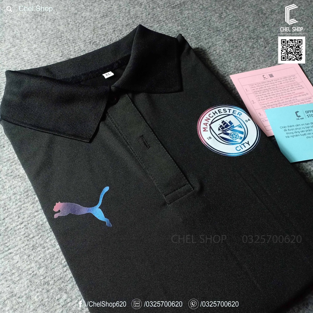 Áo polo cao cấp Man City gradient 2021/22 [ẢNH THẬT]