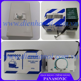 Chiết áp quạt 700W kèm đèn báo , dùng với mặt WIDE Panasonic
