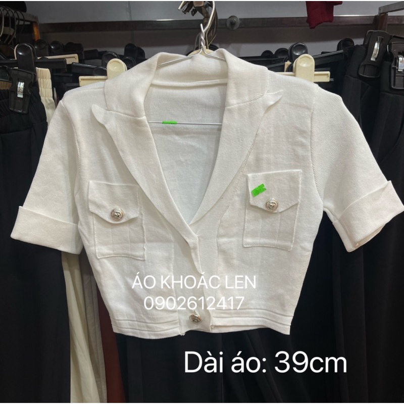 ÁO LEN CỔ VEST CROPTOP