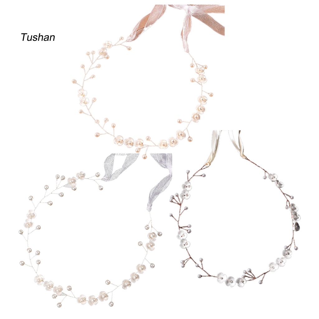 Cài Tóc Hoa Đính Ngọc Trai Giả Thanh Lịch