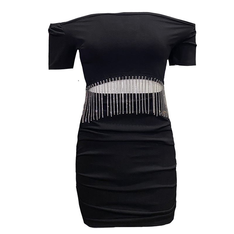 Đầm Không Tay Hở Vai Cổ Tròn Thời Trang Sành Điệu Cho Nữ