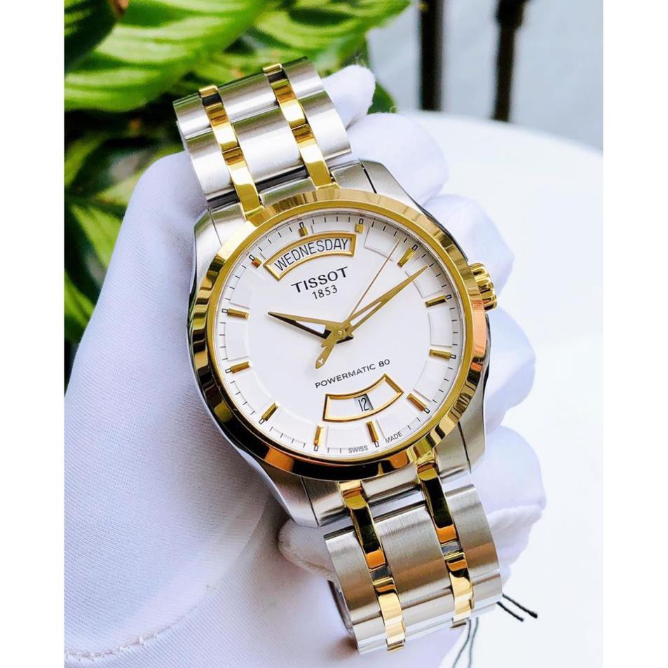 Đồng hồ Nam Tissot 1853 cơ tự động Powermatic 80, dây thép không gỉ, kính shapphire T035.407.22.011.01
